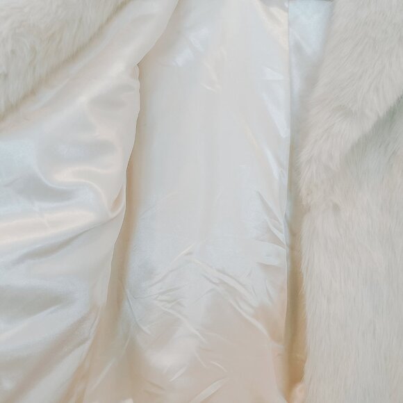 Amuse Society Faux Fur Jacket - L - Cream - Picture 6 of 6